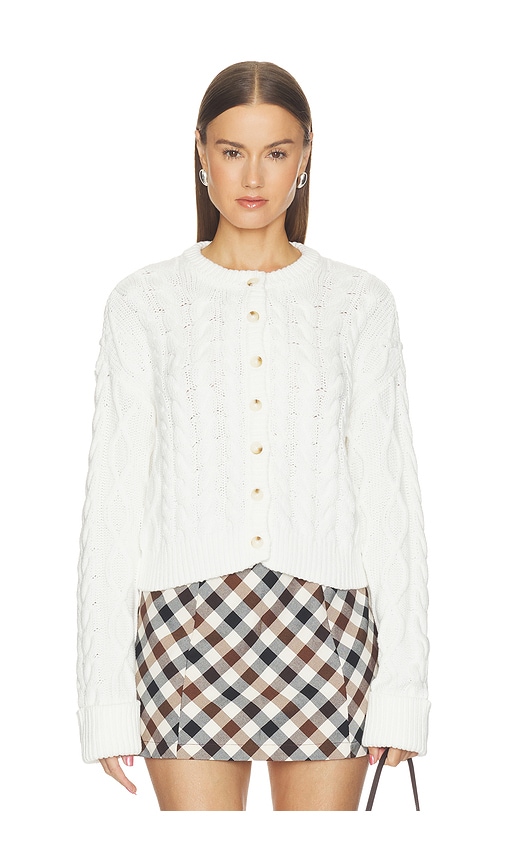 Chimney Cardigan by Show Me Your Mumu in Cream Cable Knit