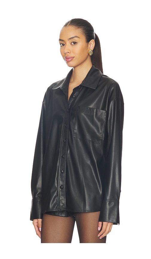 Show Me Your Mumu Lincoln Shirt Jacket In Black