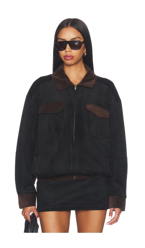 Maverick Bomber Jacket by Show Me Your Mumu in Black