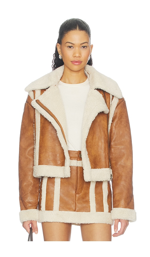 Laurel Canyon Jacket by Show Me Your Mumu in Cognac