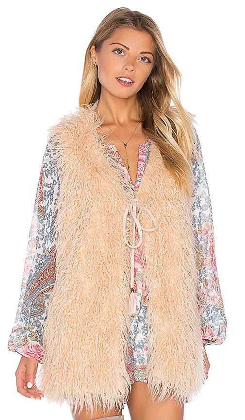 Show Me Your Mumu Luis Faux Fur Vest in All Day Faux Fur