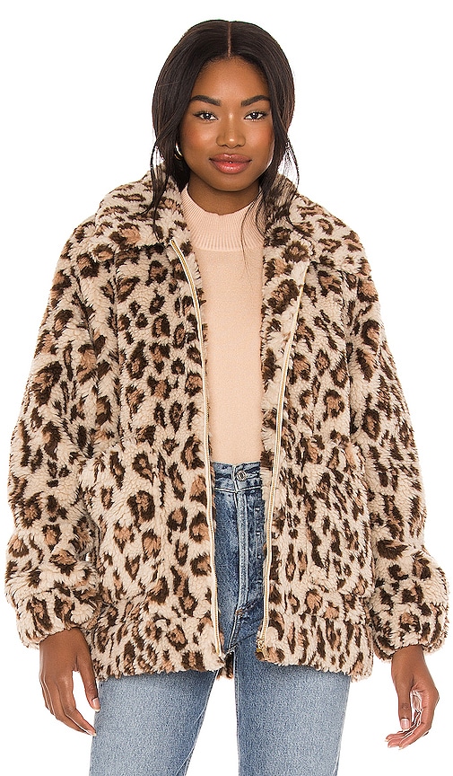 Show Me Your Mumu Cordelia Faux Fur Jacket in Leopard | REVOLVE