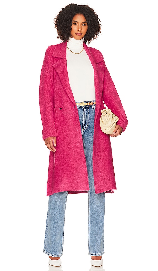 Show Me Your Mumu Melrose Sweater Jacket in Hot Pink | REVOLVE