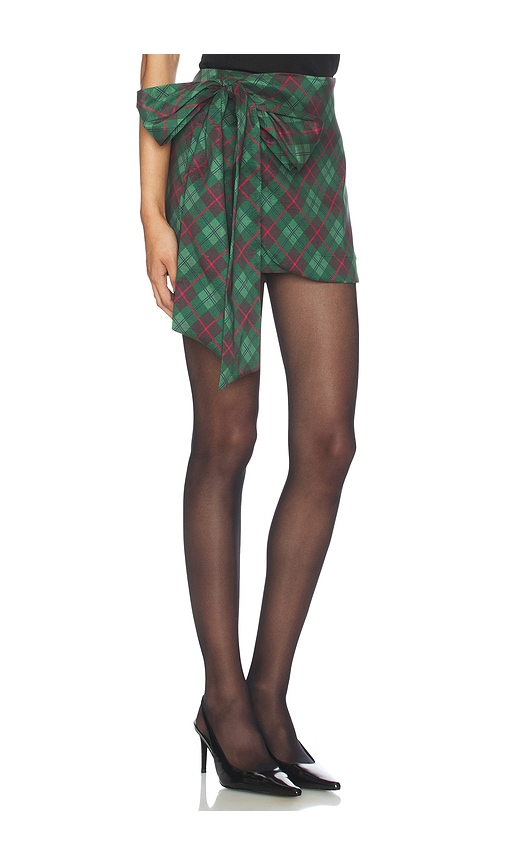 Show Me Your Mumu Iva Bow Skirt In Green