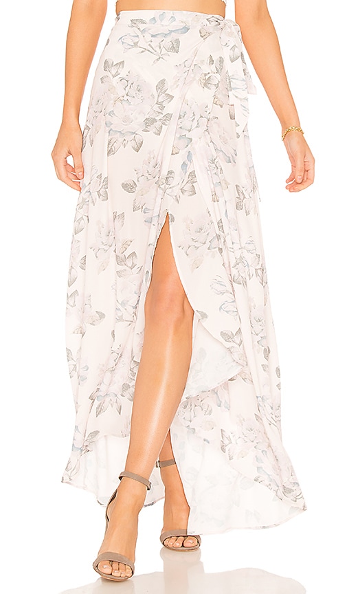 Show Me Your Mumu Siren Wrap Skirt in Everlasting Rose | REVOLVE