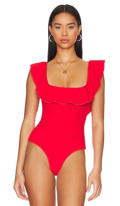 Shop Show Me Your Mumu Rochelle Bodysuit In Red