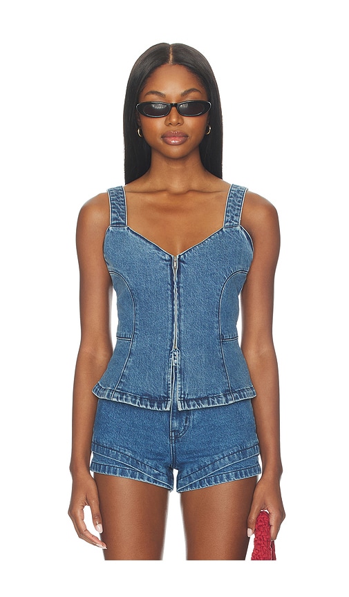 Show Me Your Mumu Shay Corset Top en Blue Taille XS Also en S M L XL 165 €