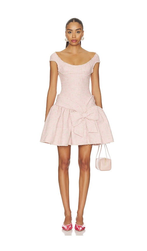 shushu tong pink dress Shushu/Tong Deep U-neckline Dress in Pink