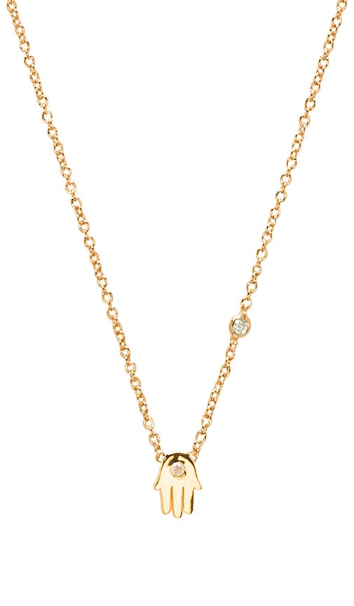 Hamsa Necklace with Diamond
