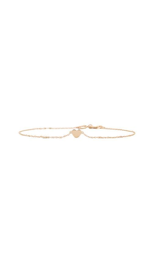 Heart Bracelet with Diamond Bezel