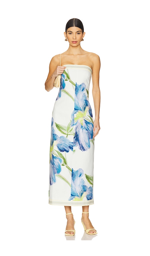 drape off shoulder dress Everly Off-Shoulder Drape Mini Dress Cream