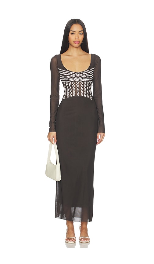 Brown Long Sleeve Maxi Dress | REVOLVE Brown Long Sleeve Maxi Dress | REVOLVE