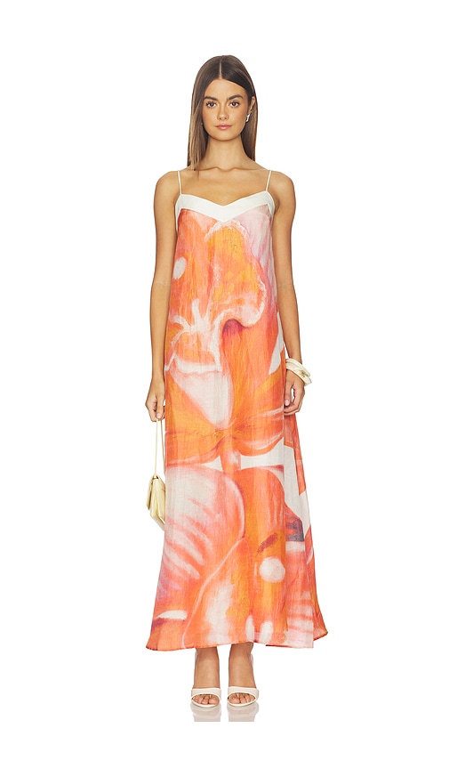 Eaden Maxi Dress by Significant Other in Tangerine Bloom