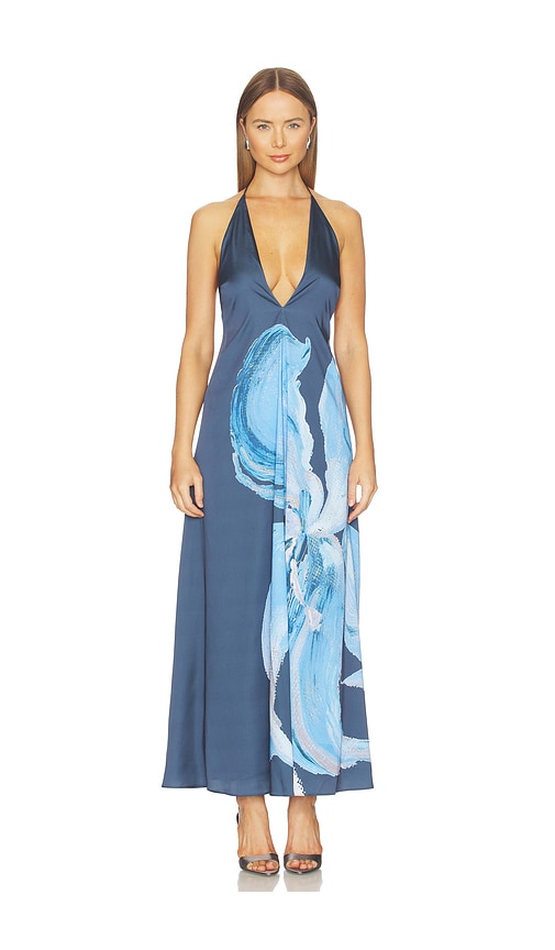 Casea Maxi Dress by Significant Other in Petrol Bloom