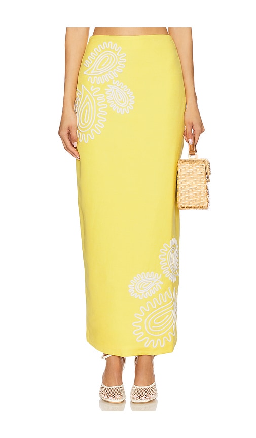 Significant Other Carly Maxi Skirt in Lemon