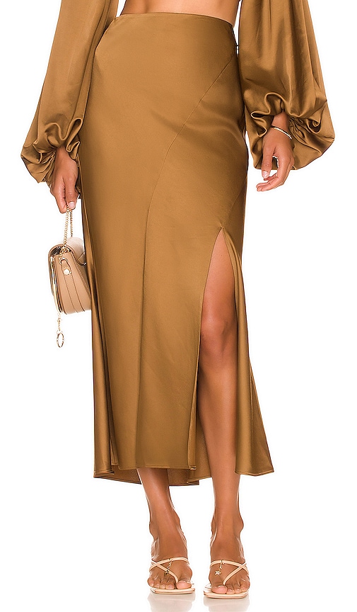 Significant Other Mimi Skirt in Dark Gold