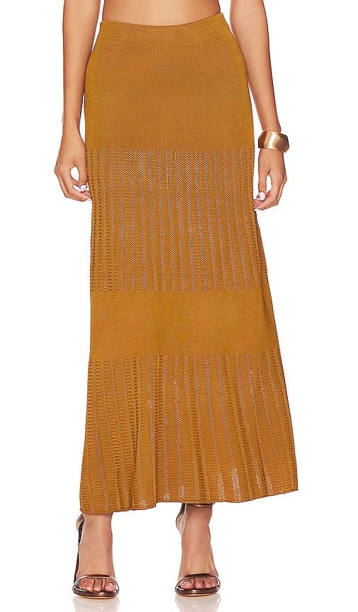 Significant Other Hania Midi Skirt in Copper