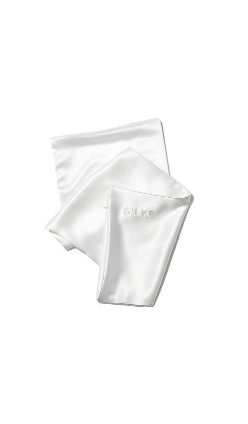  Silke London Taie D'oreiller En Pure Soie Pure Silk Pillowcase En White. 