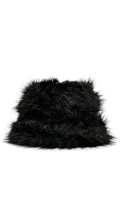 Shop Simon Miller Furry Drop Hat In Black