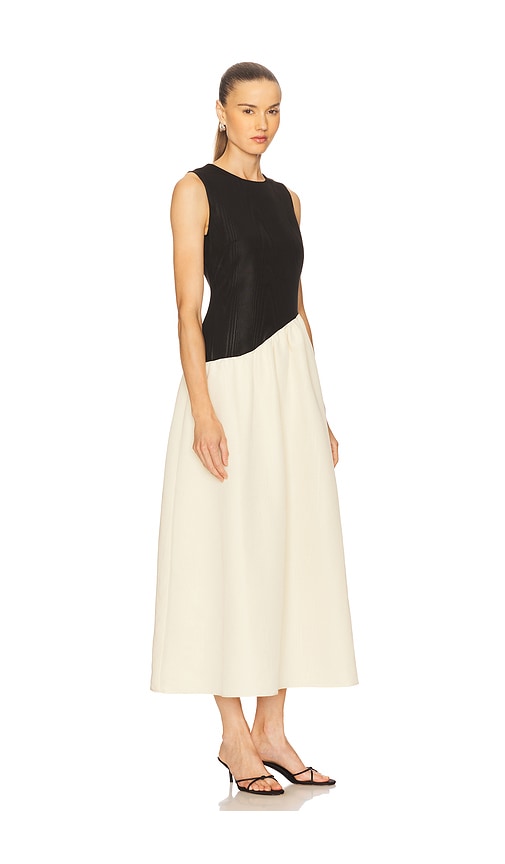 Simonmiller Laurel Moire Midi Dress In Multi