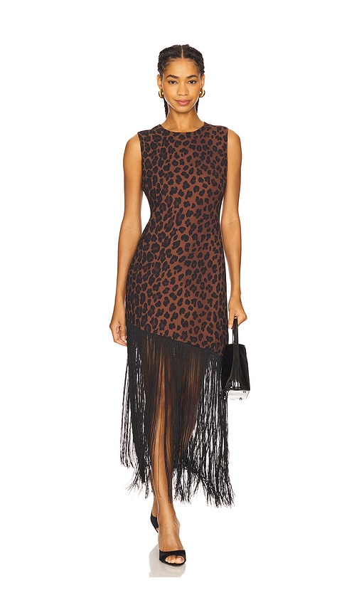 Casablanca Fringe Dress in Brown. - size M (also in S, XL, XS) - SIMONMILLER - Modalova