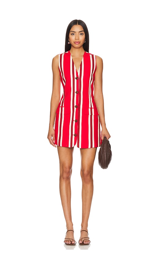 Shop Simon Miller Carob Mini Dress In Moroccan Spice Stripe