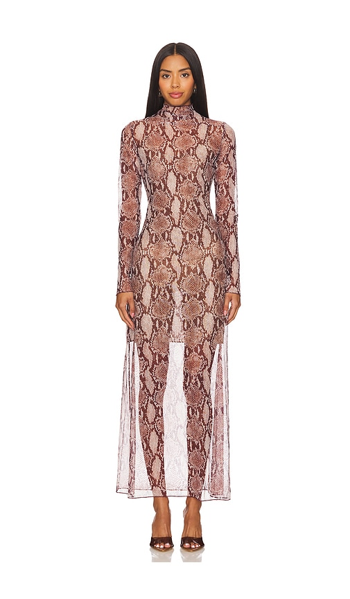 Shop Simon Miller Zesty Mesh Dress In Snake Print