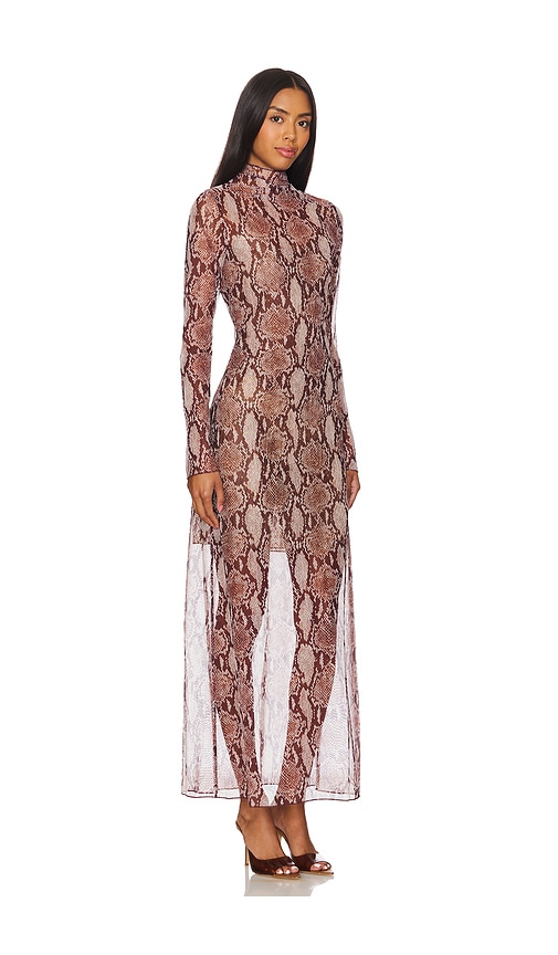 Shop Simon Miller Zesty Mesh Dress In Snake Print