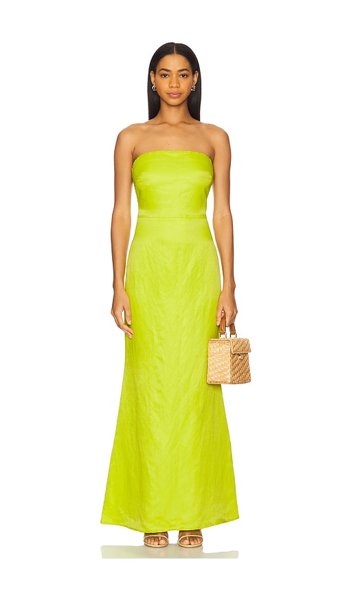 Simonmiller Sculpty Strapless Satin Dress