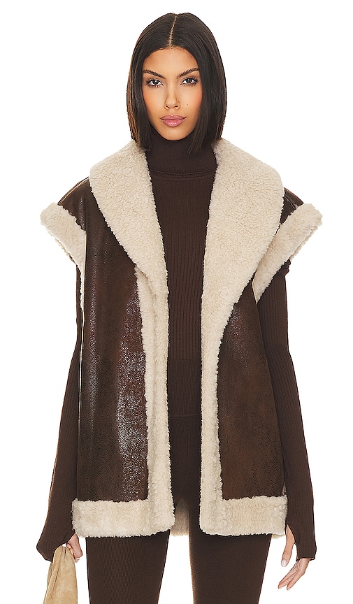 SIMONMILLER Jetz Vest in Choco Brown