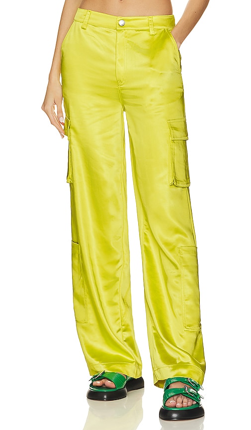 Simmi leather cargo pants (Green)