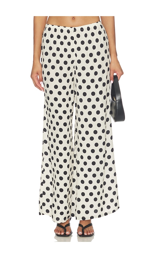SIMONMILLER PANTALON NELLA CREPE WIDE LEG en BlackWhite Taille L Also en XS S M XL 306 €