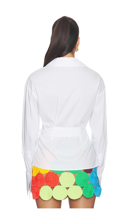 SIMONMILLER Anya Poplin Wrap Top | Thumbnail 3 SIMONMILLER Anya Poplin Wrap Top | Thumbnail 3