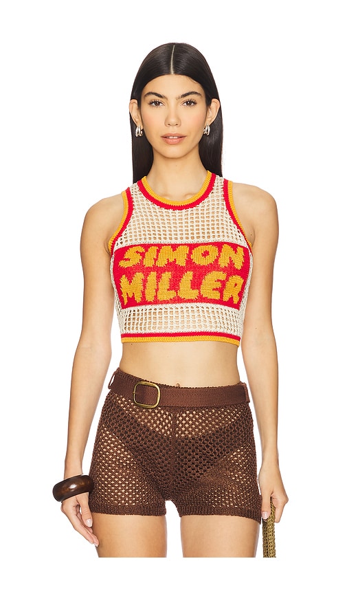 Dibby Knit Tank Top in Beige. - size S (also in XS) - SIMONMILLER - Modalova