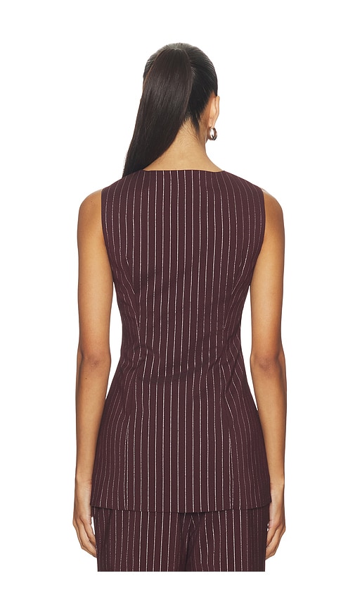  Simonmiller Weste Sabine Pinstripe In Burgundy. Größe Xs. Also In S, M. 
