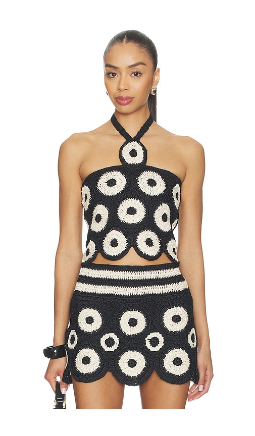 SIMONMILLER Atlas Crochet Top