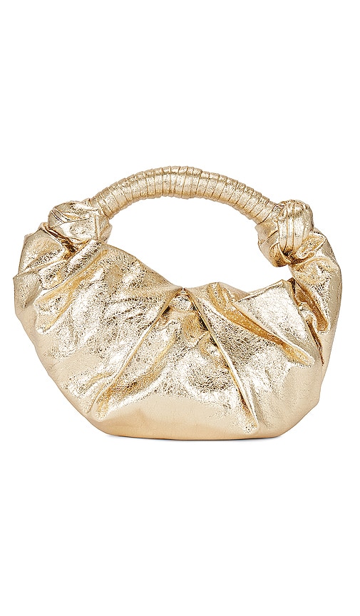 Shop Simon Miller Lopsy Bag In Metallic Gold