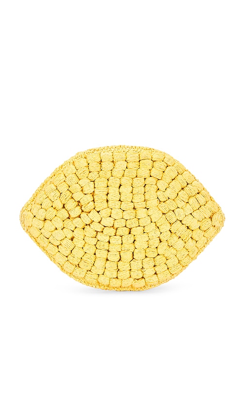 SIMONMILLER Lemon Clutch in Lemon Yellow