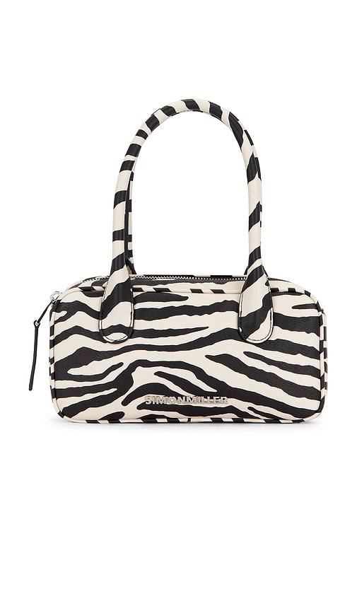 SIMONMILLER Mini Docta Bag in Black,White.
