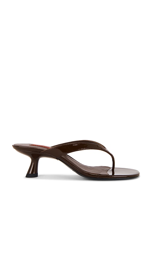SIMONMILLER Beep Thong Sandal in Chocolate. - size 40 (also in 36, 37, 38, 39, 41)