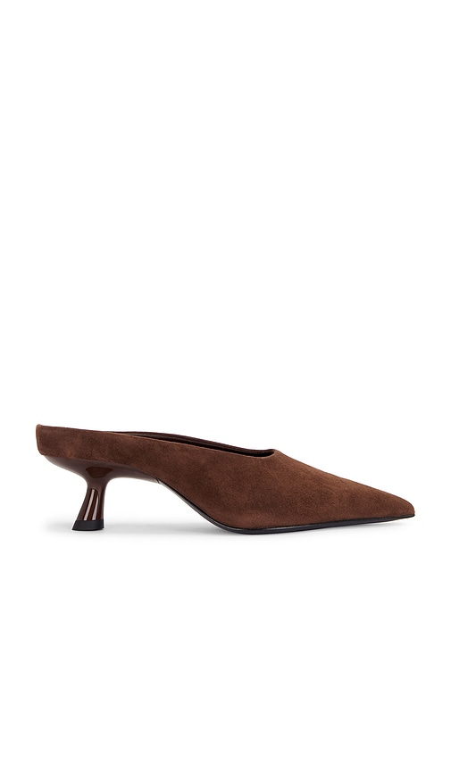 Simonmiller Gala Suede Pointed Mule In Brown