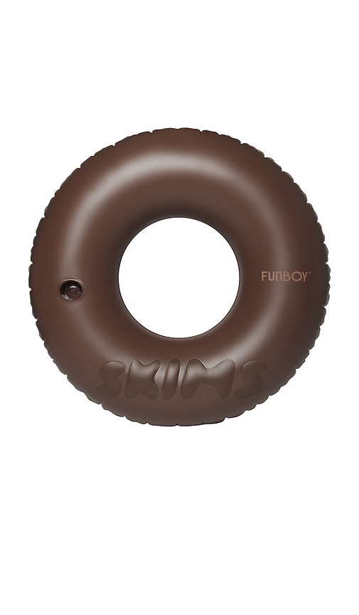 SKIMS X FUNBOY Logo Embossed Tube Float in Cocoa