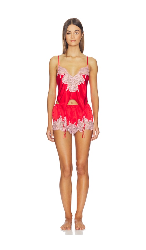 SKIMS Silk Lace Garter Cami And Short Set