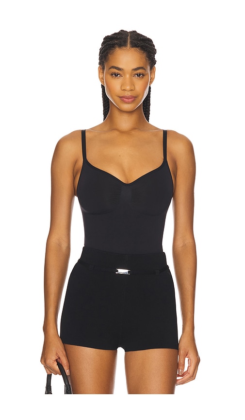 Skims Seamless Sculpt Bodysuit Brief In Blue