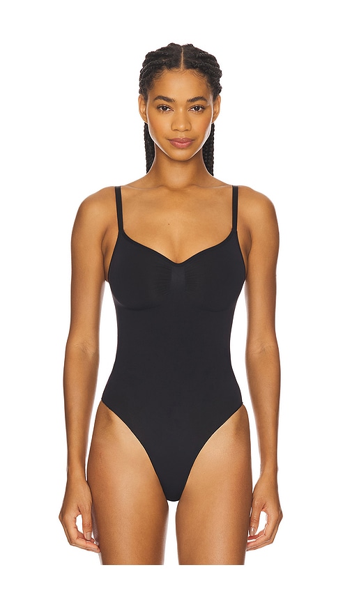 Skims Seamless Sculpt Bodysuit Brief In Blue