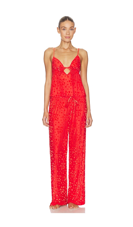 SKIMS Sheer Velvet Burnout Cami & Pant Set