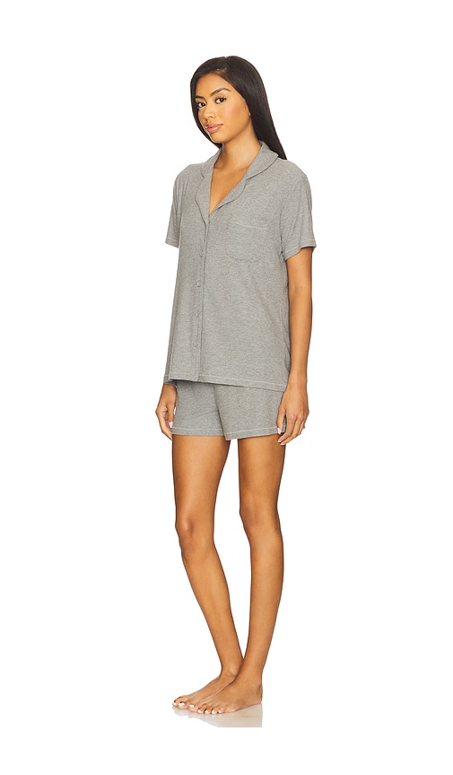 Skims Soft Lounge Short Sleep Set In Gray
