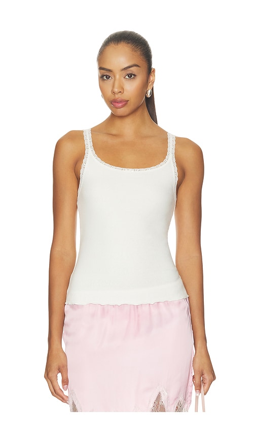 Skims Back To School Pointelle Cami Top In Ivory