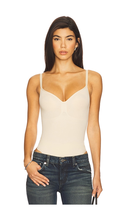 Skims Seamless Sculpt Bodysuit Brief In White