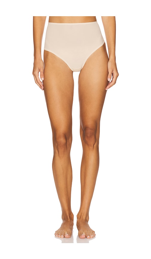 Skims Fits Everybody High Waisted Thong In Neutral